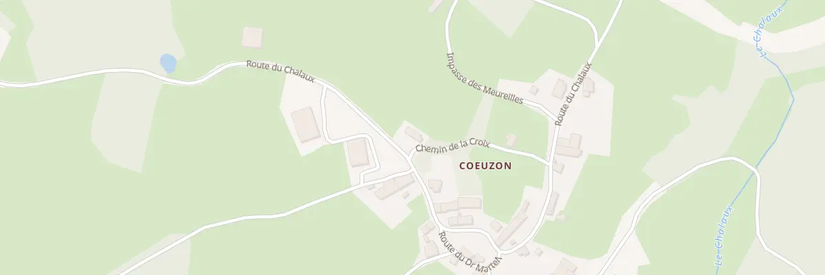 Plan du 1 Rte du Chalaux à Ouroux-en-Morvan