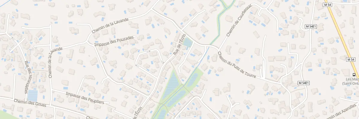 Plan du 256 Rue de l’Ecrin à Saint-Drézéry
