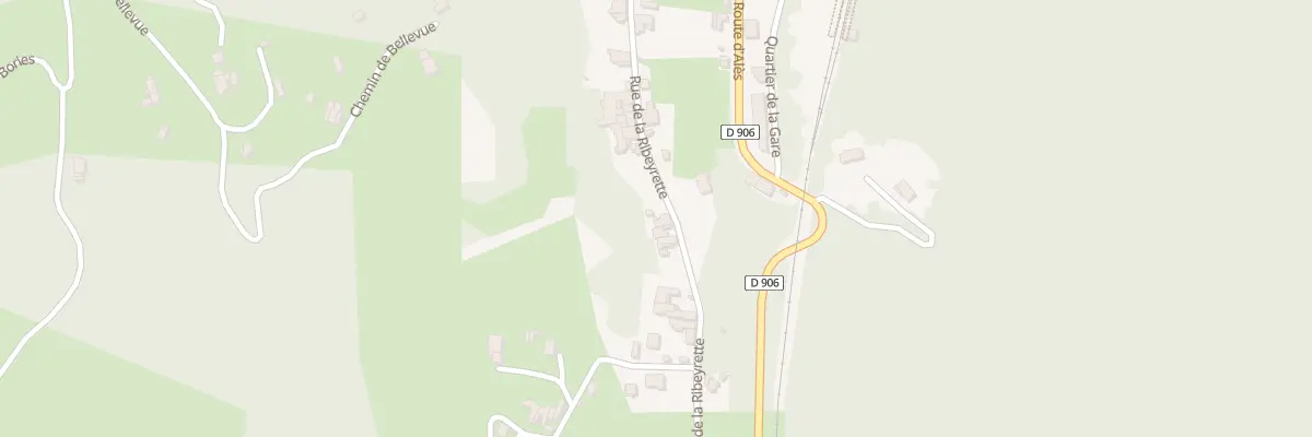 Plan du 74 Rue de la Ribeyrette à Chamborigaud