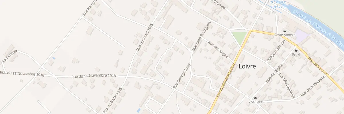 Plan du 2 Rue Victor Hugo à Loivre