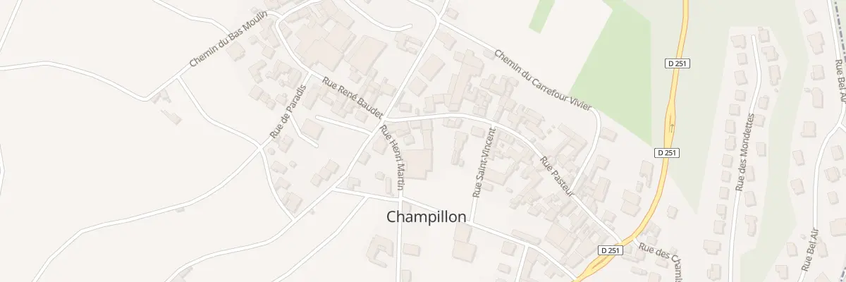 Plan du 1 Rue Pasteur à Champillon