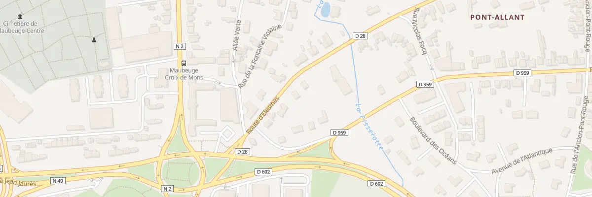 Plan du 20 Rte d’Elesmes à Maubeuge