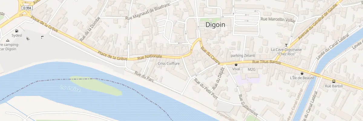 Plan du 7 Rue du Petit Port à Digoin