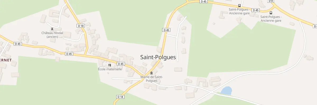 Plan du 5036 Le Bourg à Saint-Polgues