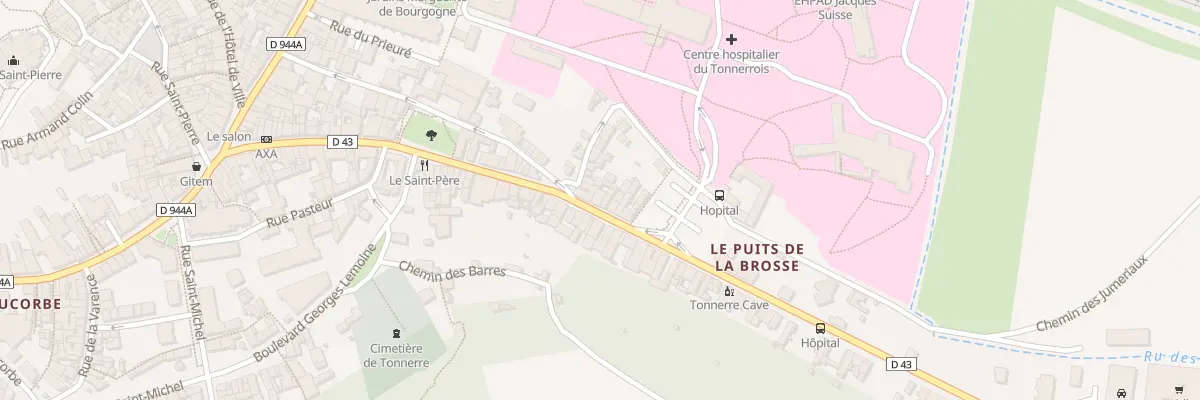 Plan du 21 Rue Georges Pompidou à Tonnerre