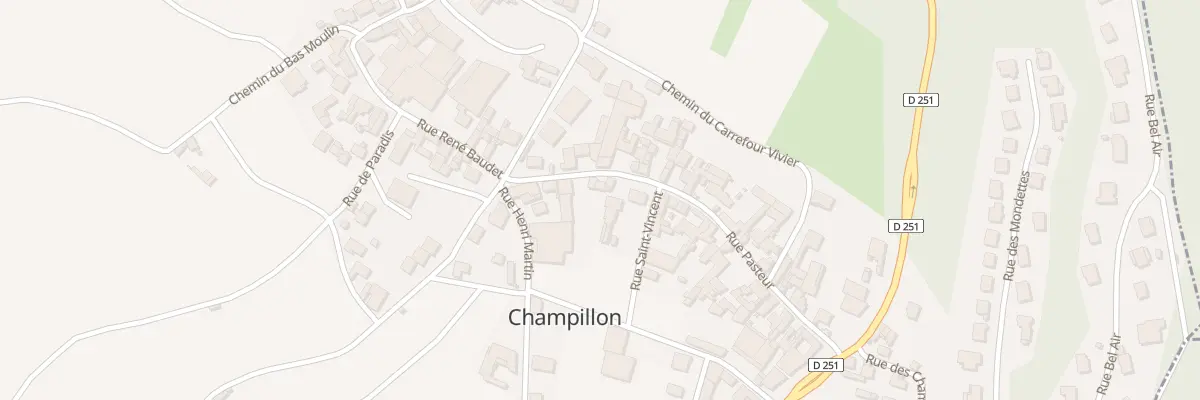 Plan du 5 Rue Pasteur à Champillon