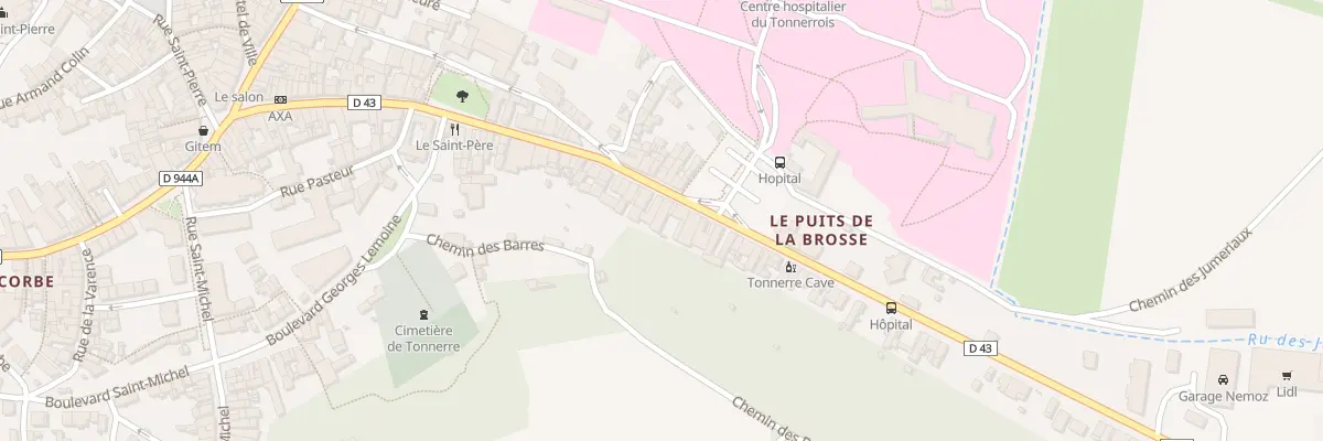 Plan du 50 Rue Georges Pompidou à Tonnerre