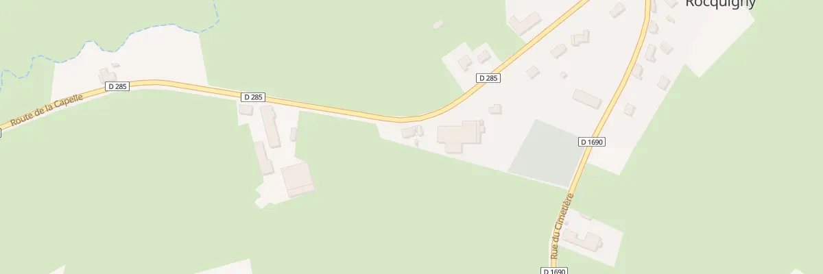 Plan du 13 Rte de la Capelle à Rocquigny