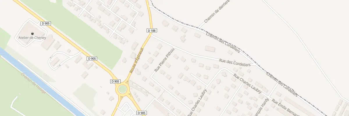 Plan du 4 Rue des Cordeliers à Tonnerre