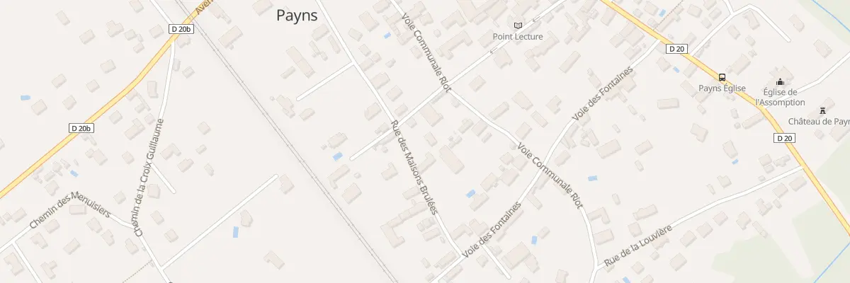 Plan du 13B Rue des Maisons Brulées à Payns