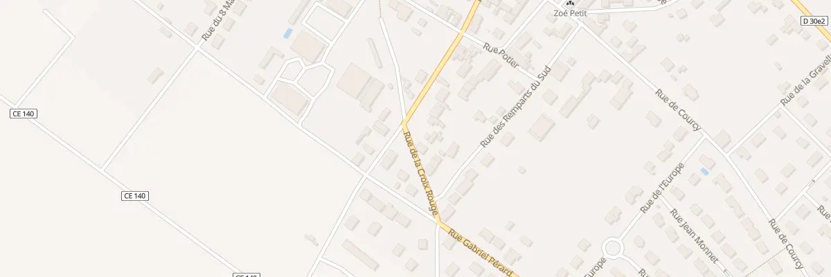 Plan du 1 Rue de la Croix Rouge à Loivre