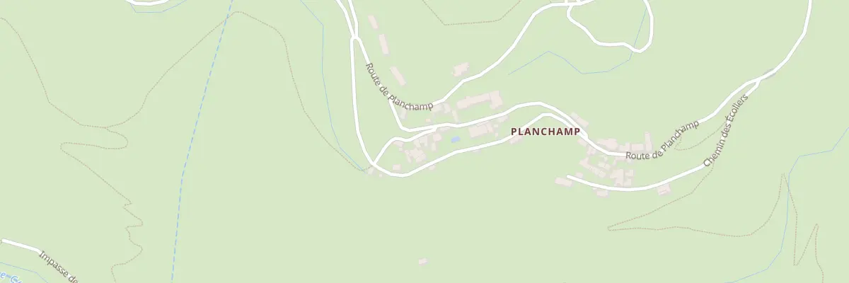 Plan du 5097 Planchamp du Milieu à Pied-de-Borne