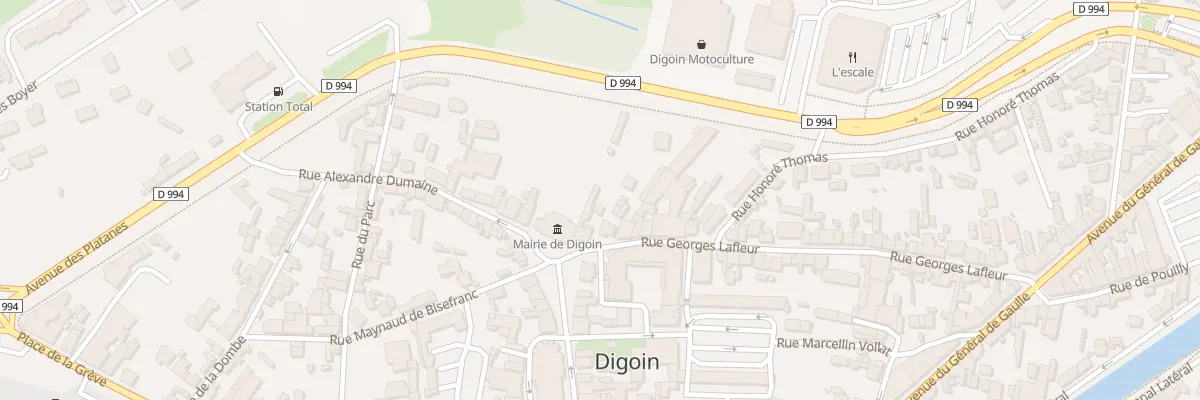 Plan du 12 Pl de l’Hôtel de Ville à Digoin