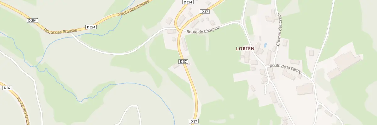 Plan du 10 Rte de Planchez à Corancy