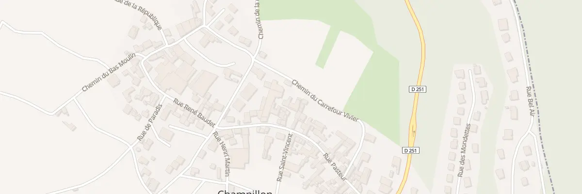 Plan du 12 Rue Pasteur à Champillon