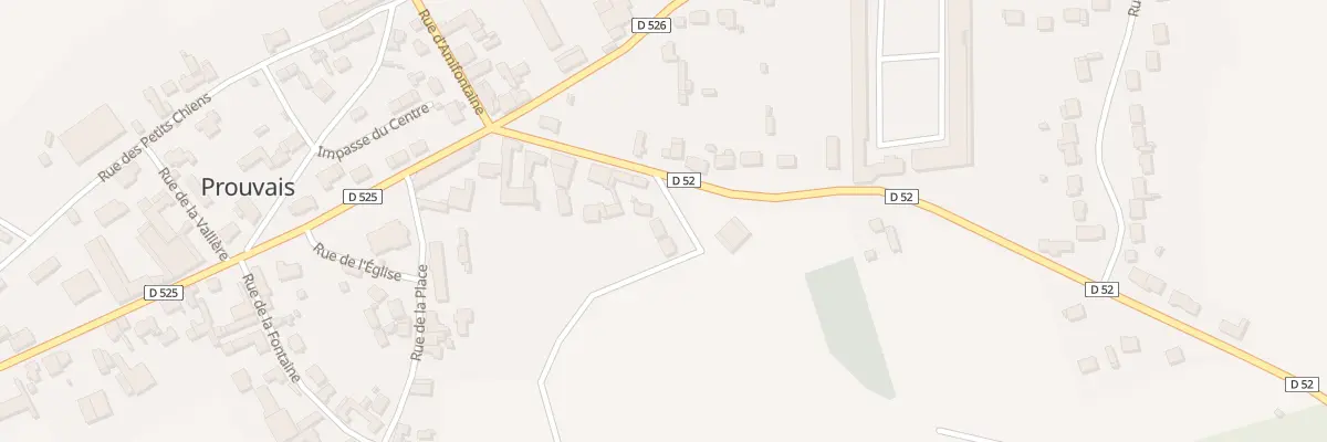Plan du 2 Rue de la Briqueterie à Prouvais