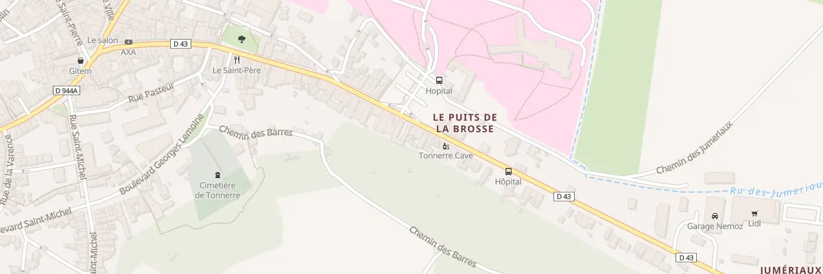Plan du 56 Rue Georges Pompidou à Tonnerre