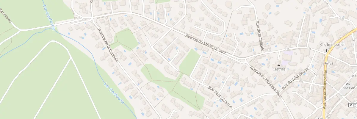 Plan du 69 Rue Frederic Bazille à Castries