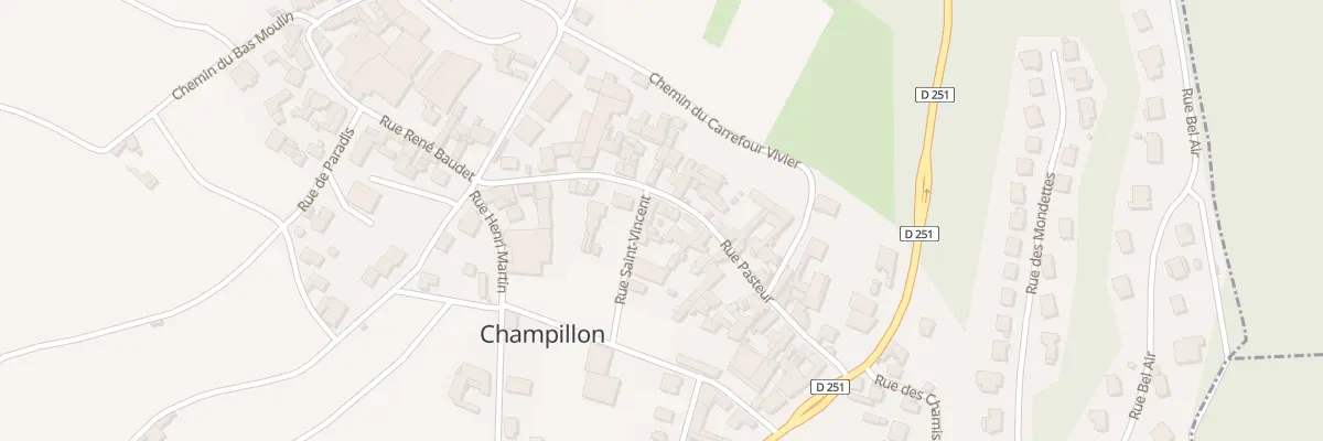 Plan du 11 Rue Pasteur à Champillon
