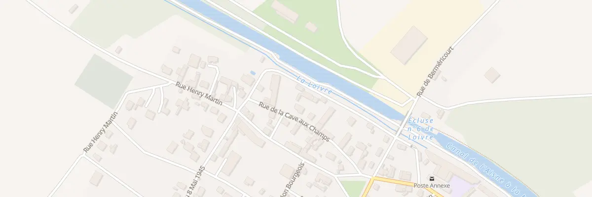 Plan du 13 Rue de la Cave aux Champs à Loivre