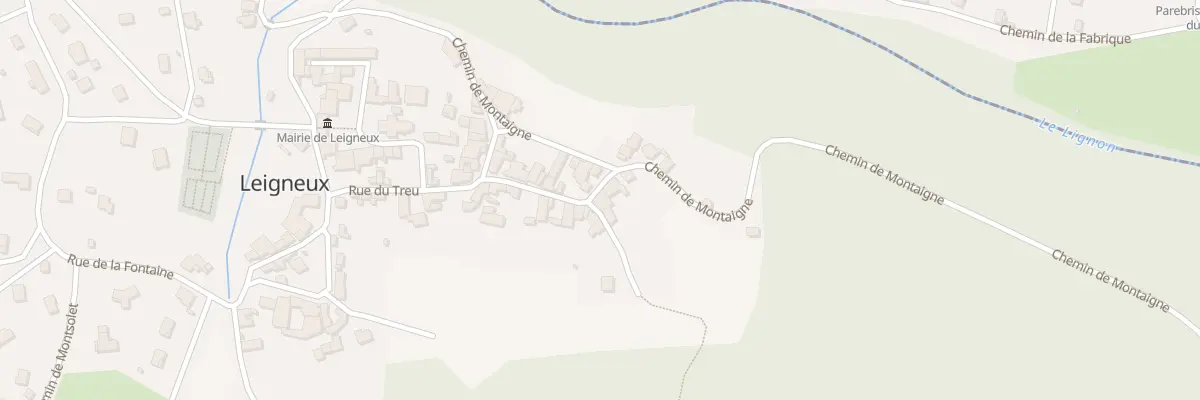 Plan du 28 Rue du Treu à Leigneux
