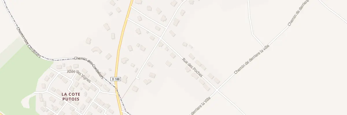 Plan du 6 Rue des Poches à Épineuil