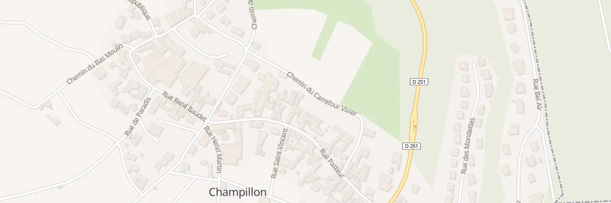 Plan du 20 Rue Pasteur à Champillon