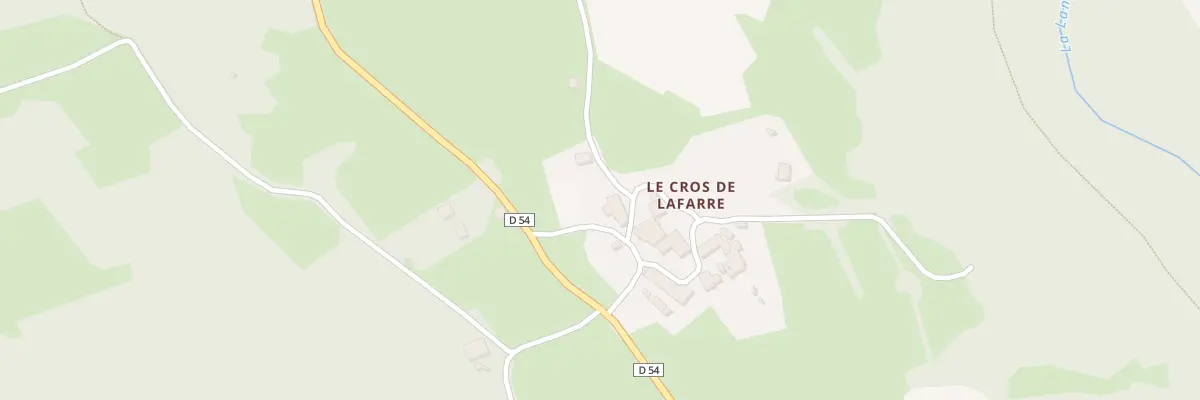 Plan du 5026 Le Cros à Lafarre