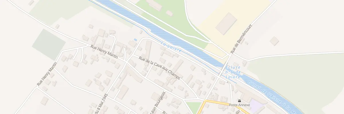 Plan du 9T Rue de la Cave aux Champs à Loivre