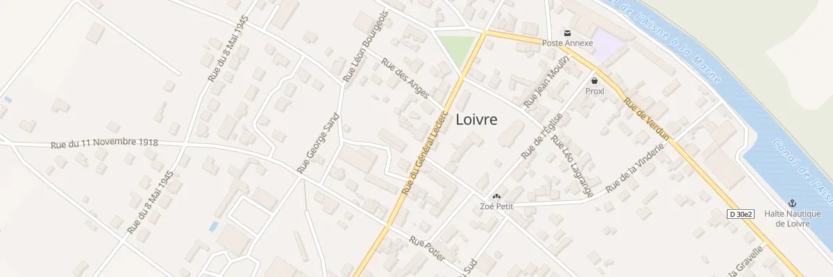 Plan du 8 Rue du Général Leclerc à Loivre