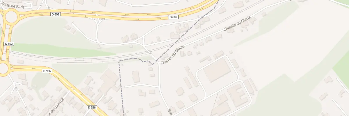 Plan du 2 Rue du Glacis à Rousies