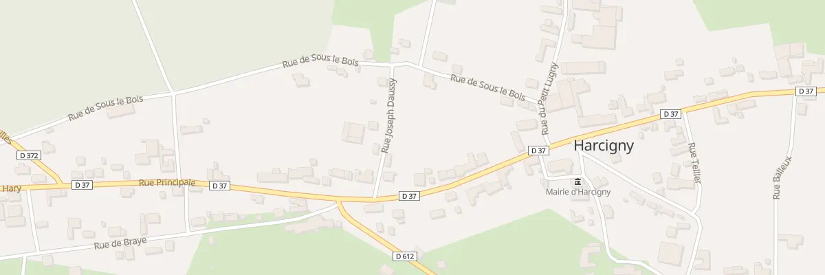 Plan du 2 Rue Joseph Daussy à Harcigny