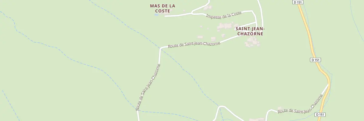 Plan du 5126 Saint Jean Chazorne à Pied-de-Borne
