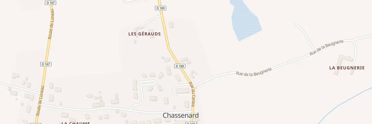 Plan du 16 Rue du Centre à Chassenard