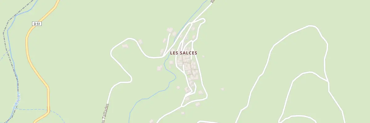 Plan du 5228 Les Salces à Pied-de-Borne