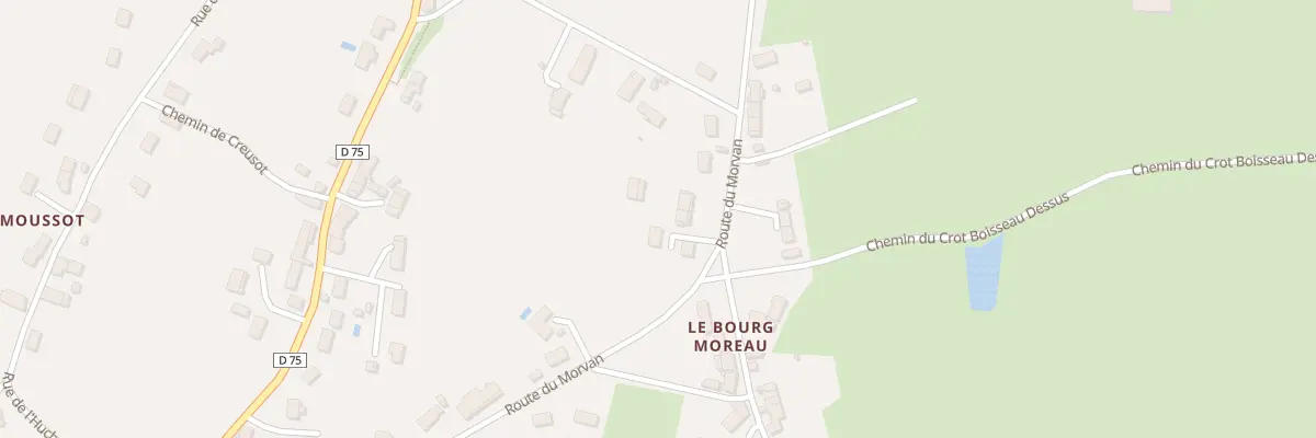 Plan du 12 Rte du Morvan à Magny