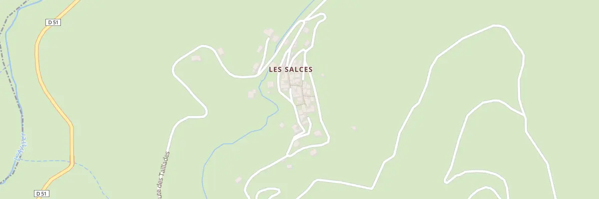 Plan du 5183 Les Salces à Pied-de-Borne