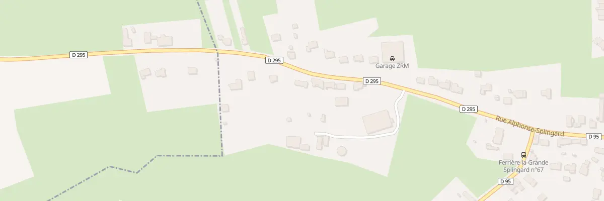Plan du 65 Rue Alphonse Splingard à Ferrière-la-Grande