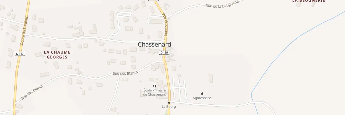 Plan du 6 Rue du Centre à Chassenard