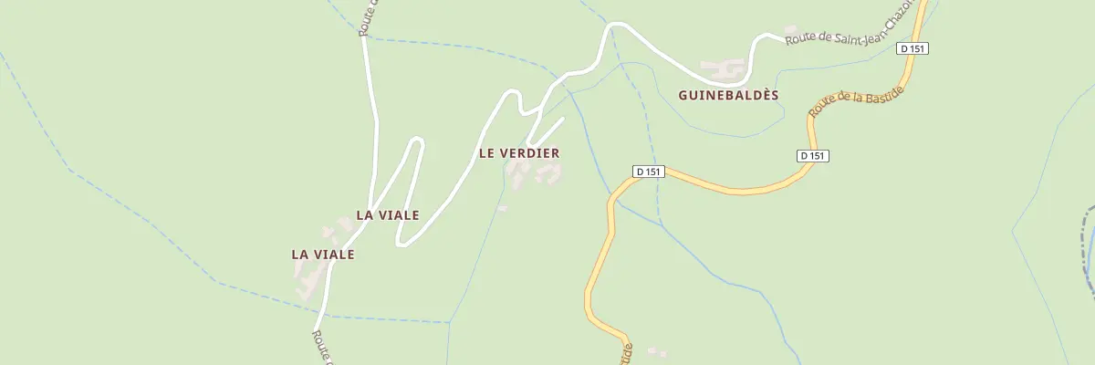 Plan du 5121 Le Verdier à Pied-de-Borne