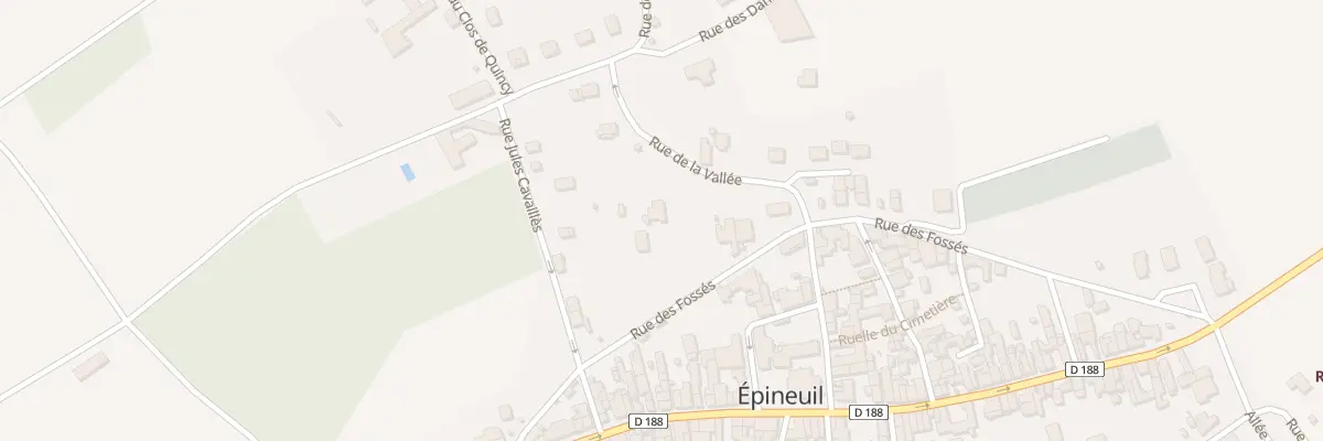 Plan du 15 Rue des Fossés à Épineuil