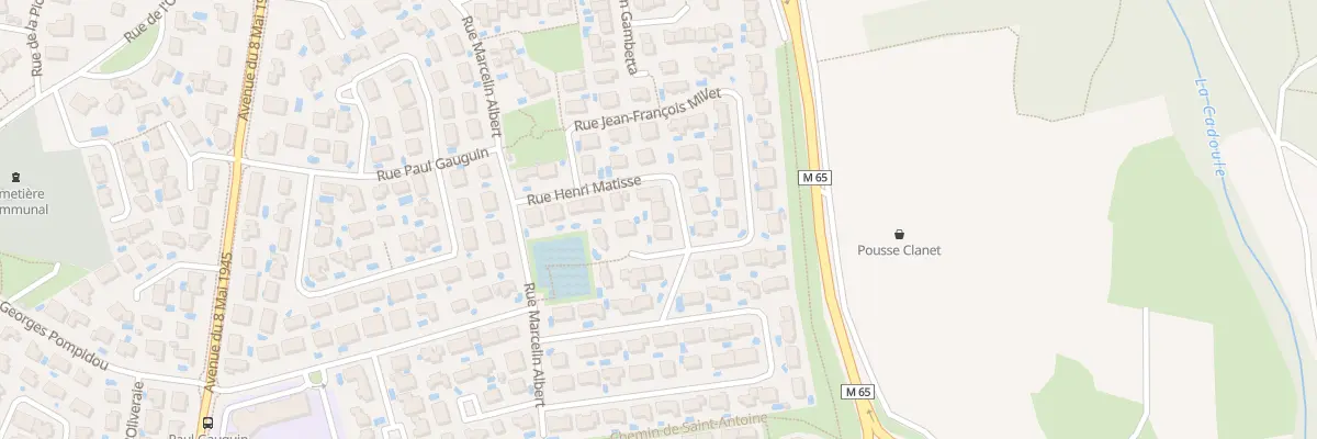 Plan du 14 Rue Jean François Millet à Vendargues