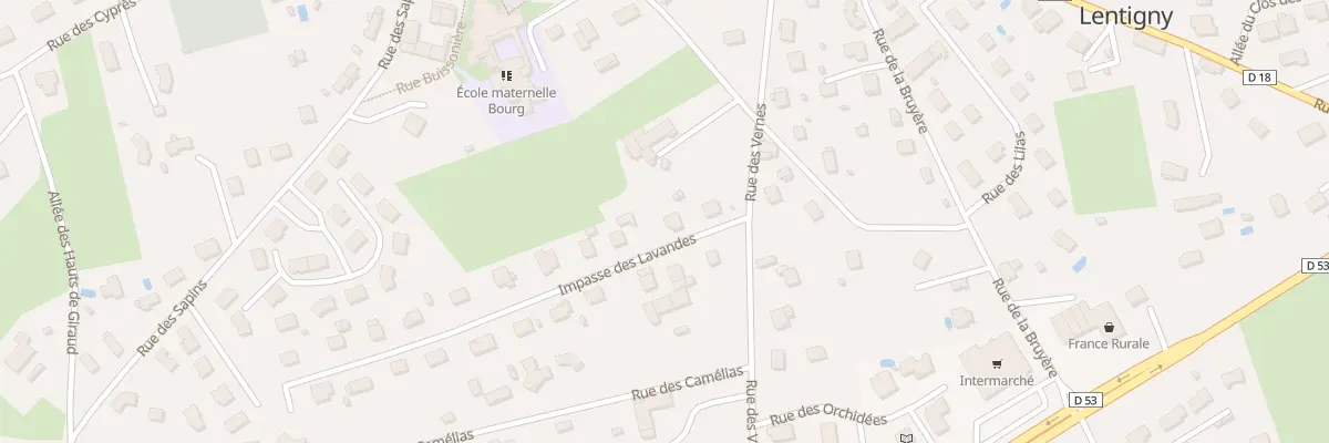 Plan du 4 Imp des Lavandes à Lentigny
