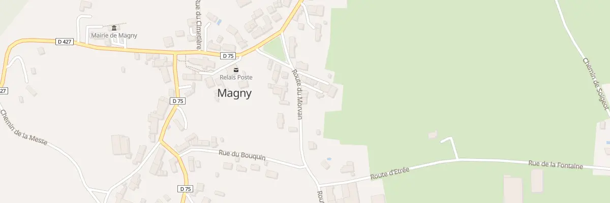 Plan du 7 Rte du Morvan à Magny