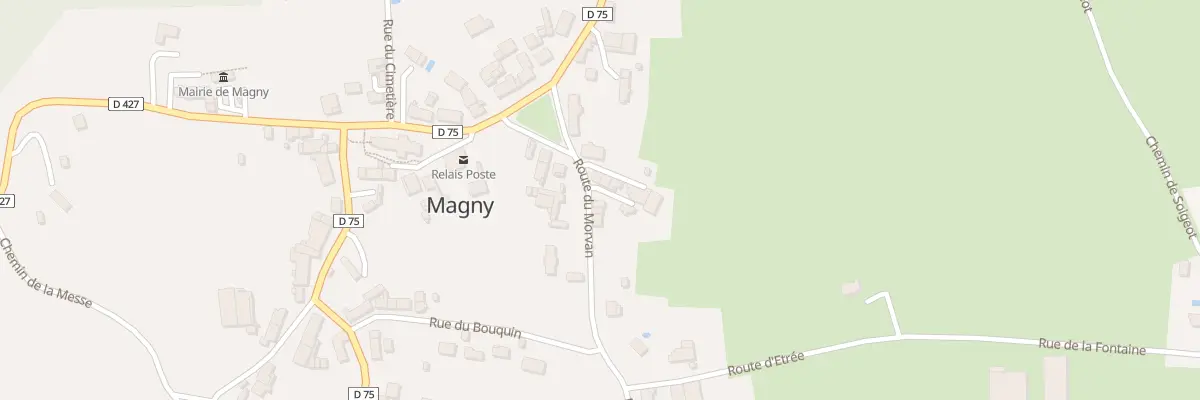 Plan du 5 Rte du Morvan à Magny