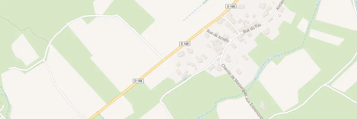 Plan du 5162 Massargues et Les Faisses à Carnas