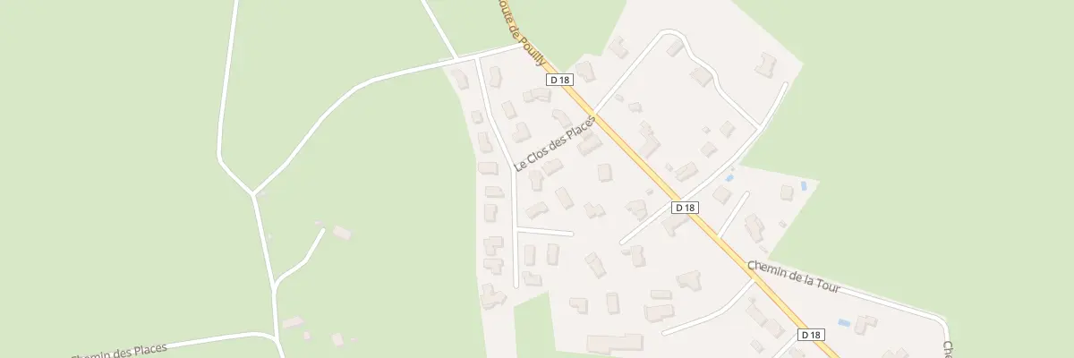 Plan du 5 Le Clos des Places à Ouches