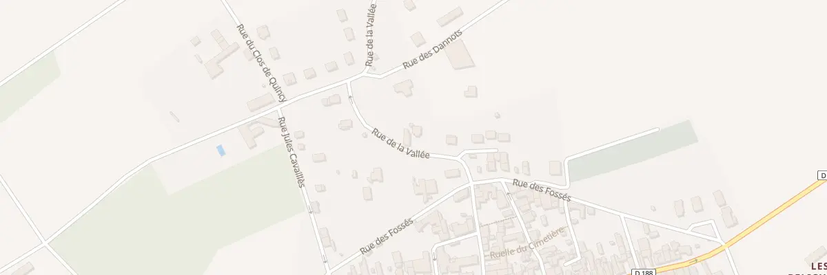 Plan du 6 Rue de la Vallée à Épineuil
