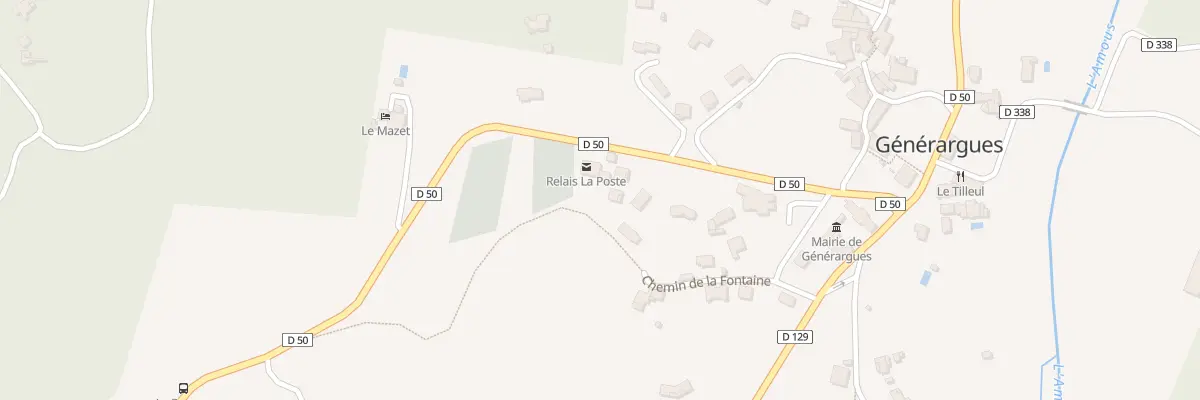 Plan du 283 Rte de Mialet à Générargues