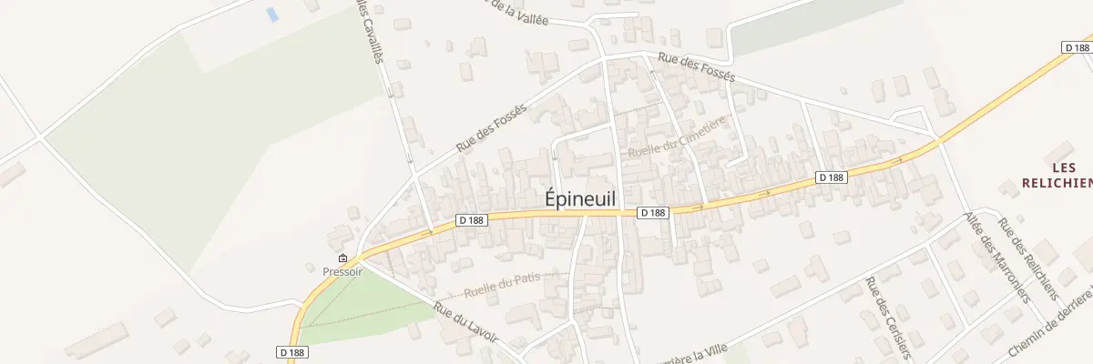 Plan du 3 Rue Gauthier à Épineuil